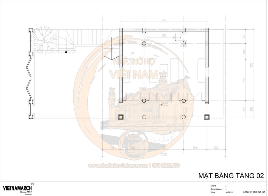 Bản vẽ nhà thờ họ 3 gian 4 mái 2 tầng tại xã Hương Sơn, Hà Tĩnh Bản vẽ nhà thờ họ 3 gian 4 mái 2 tầng tại xã Hương Sơn, Hà Tĩnh