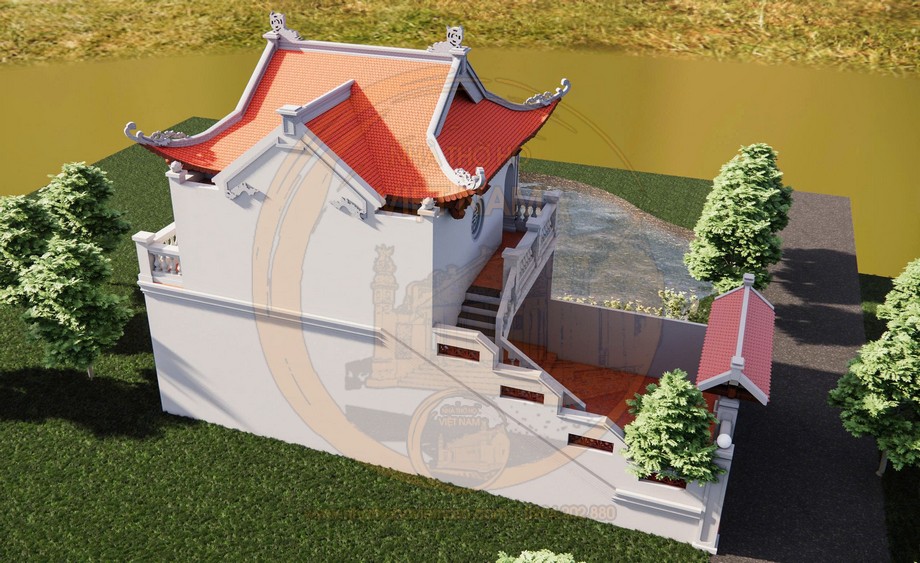 Bản vẽ nhà thờ họ 3 gian 4 mái 2 tầng tại xã Hương Sơn, Hà Tĩnh Bản vẽ nhà thờ họ 3 gian 4 mái 2 tầng tại xã Hương Sơn, Hà Tĩnh