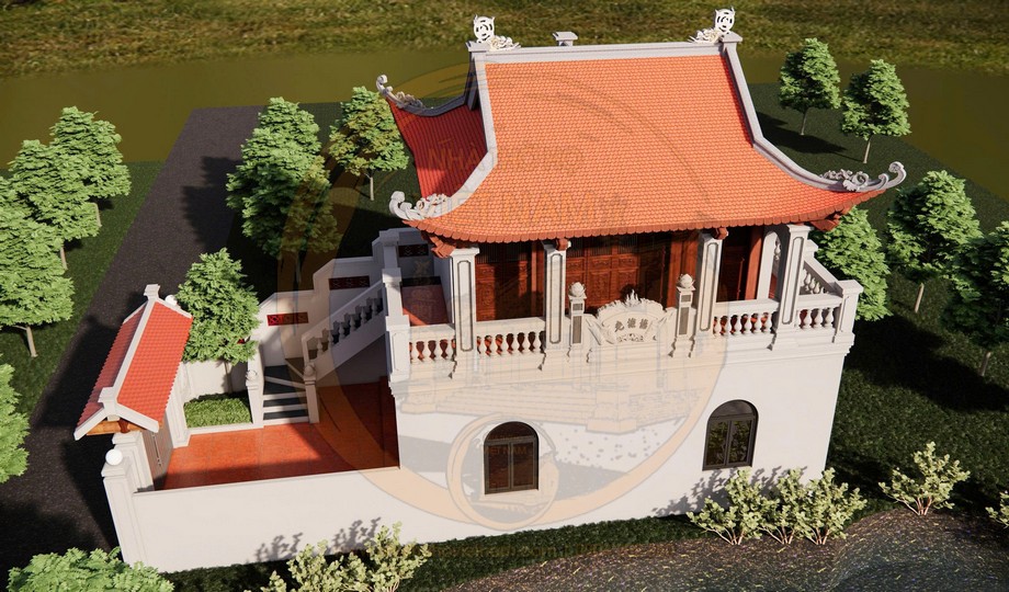 Bản vẽ nhà thờ họ 3 gian 4 mái 2 tầng tại xã Hương Sơn, Hà Tĩnh Bản vẽ nhà thờ họ 3 gian 4 mái 2 tầng tại xã Hương Sơn, Hà Tĩnh