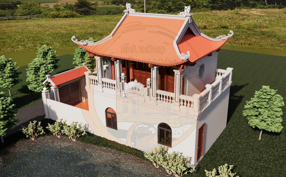 Bản vẽ nhà thờ họ 3 gian 4 mái 2 tầng tại xã Hương Sơn, Hà Tĩnh Bản vẽ nhà thờ họ 3 gian 4 mái 2 tầng tại xã Hương Sơn, Hà Tĩnh
