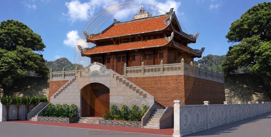Bản thiết kế khuôn viên rộng lớn nhà thờ họ 8 mái 2 tầng tại Phường Hải Châu, Đà Nẵng Bản thiết kế khuôn viên rộng lớn nhà thờ họ 8 mái 2 tầng tại Phường Hải Châu, Đà Nẵng