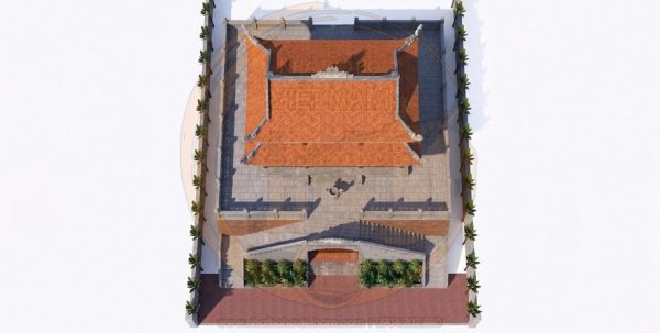 Bản thiết kế khuôn viên rộng lớn nhà thờ họ 8 mái 2 tầng tại Phường Hải Châu, Đà Nẵng
