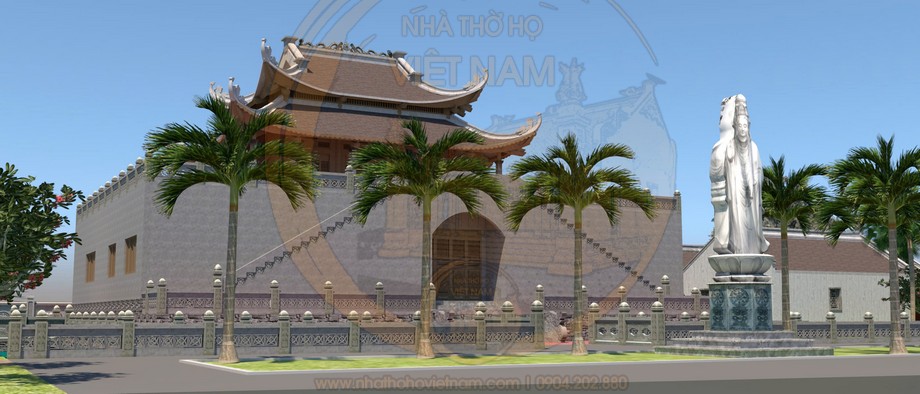 Công trình chùa 2 tầng 8 mái tại Trấn Biên, Đồng Nai Công trình chùa 2 tầng 8 mái tại Trấn Biên, Đồng Nai