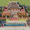 Bản thiết kế nhà thờ họ 8 mái 2 tầng có tiểu cảnh độc đáo tại xã Tịnh Khê, Hà Tĩnh